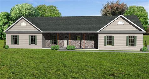 Designed to appeal to sophisticated homeowners of all ages, contemporary ranch homes feature sleek, modern design principles both inside and out, with. Small Ranch House Plans Front Porch - Home Plans ...