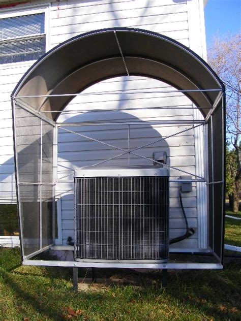 An easy diy job that also newbies can draw of, this is not your average craft. Heat Pump Shelter | Able Canvas