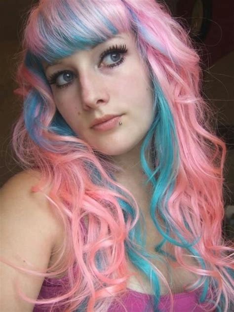 Pink And Aqua Mermaid Hair Hairstyles Pinterest Pink