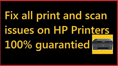 How To Fix Printing Issues In Hp Printershow To Fix Scanning Problems