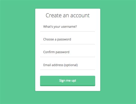Css Registration Forms Templates