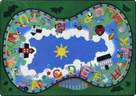 You want to be sure it fits your motif and covers the floors adequately. Alphabet Railway Rug | Train Carpet | RTR Kids Rugs