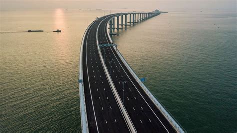 China Opens Worlds Longest Sea Bridge And Tunnel To Connect Hong Kong