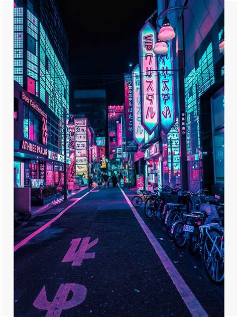Tokyo A Neon Wonderland Sticker By Himanshishah Redbubble Neon