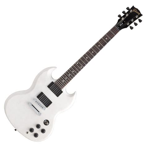 Gibson SG Junior Rubbed White Low Gloss Satin Nearly New Gear4music