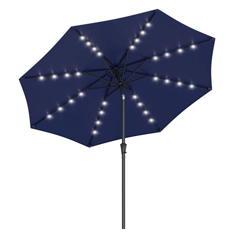 Buy Songmics 9 Ft Solar Patio Umbrella 32 Led Lights Lighted Table