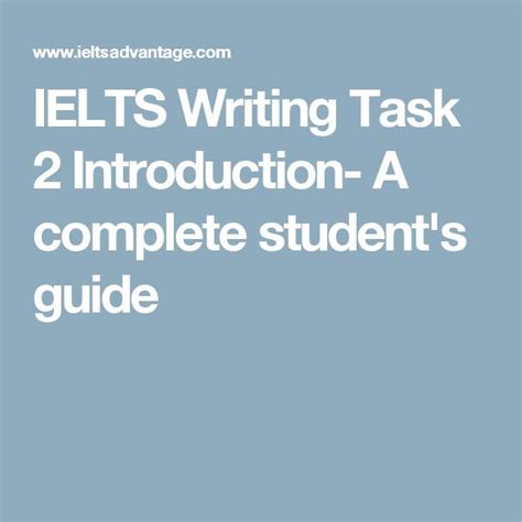 Ielts Writing Task 2 Introduction A Complete Students Guide Ielts
