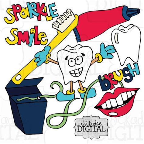 Instant Download Dental Clip Art Dentist Clipart Dental Hygienist Art
