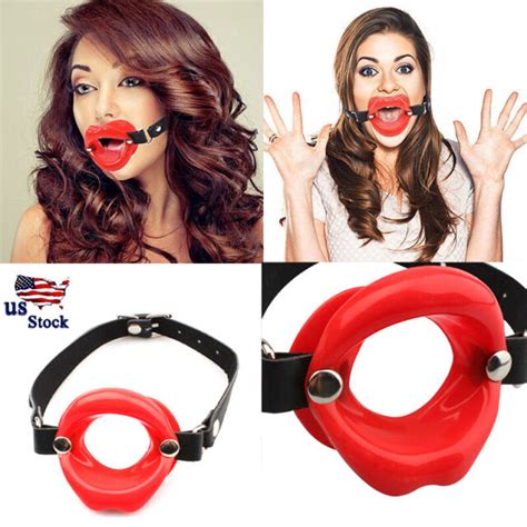 Silicone Mouth Gag Lips W Strap O Ring Open Lip Ball Costume T Zz Hibeauty Costumes Fashion