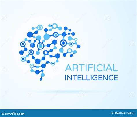 Artificial Intelligence Ai Vector Logo Artificial Human Brain