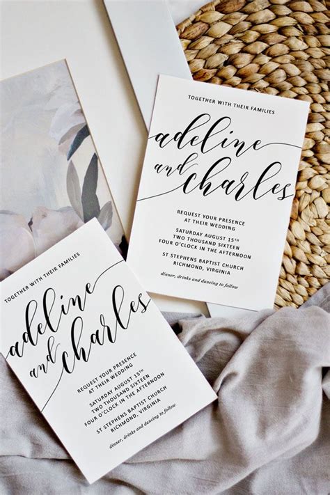 Formal wedding invitations for your 2021 wedding. How to print your own wedding invitations and still have ...