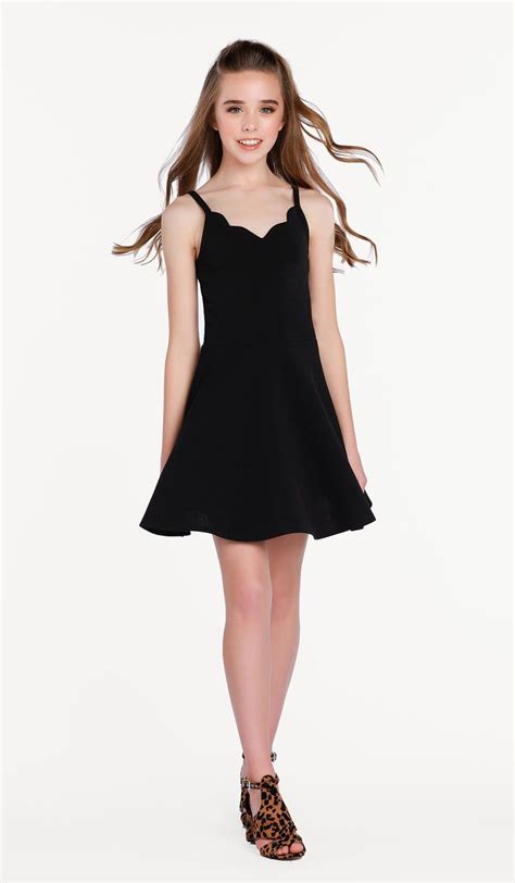 The Sally Miller Laynie Dress In Black Black Textured Stretch Knit Fit And Fla Sally Miller