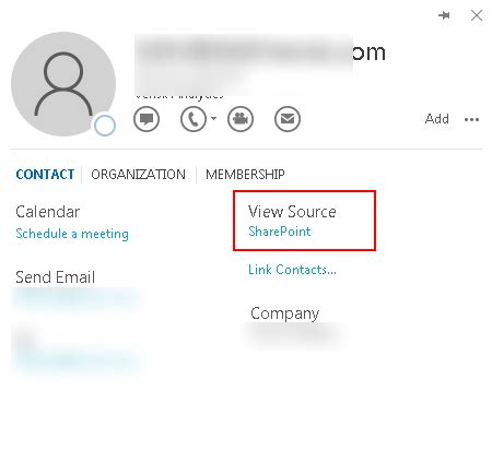 Outlook doesn't display any message when the export process is complete but the import and export progress box goes away. Outlook contact card - what does "source: Sharepoint" - Microsoft Community