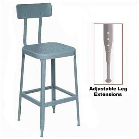 This counter height stool is finely upholstered in linen fabric. Metal Barstools With Backghantapic