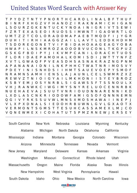 Fifty State Word Search Letter Words Unleashed Exploring The Beauty