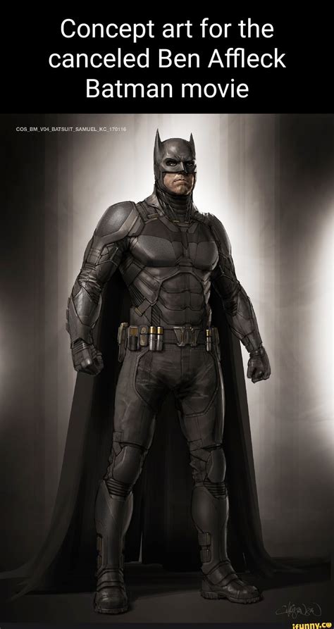 Concept Art For The Canceled Ben Affleck Batman Movie Cos Batsuit