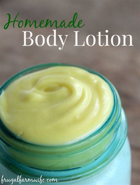 Homemade Body Lotion The Frugal Farm Wife Homemade Body Lotion Lotion Recipe Homemade Lotion