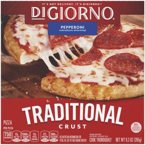 Digiorno Traditional Crust Pepperoni Pizza 6 5 Inch 9 3 Oz 10 Count 10 Count Kroger