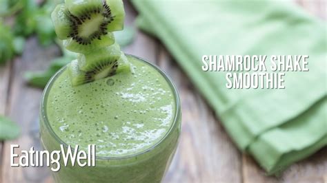 How To Make A Healthy Shamrock Shake Smoothie Youtube