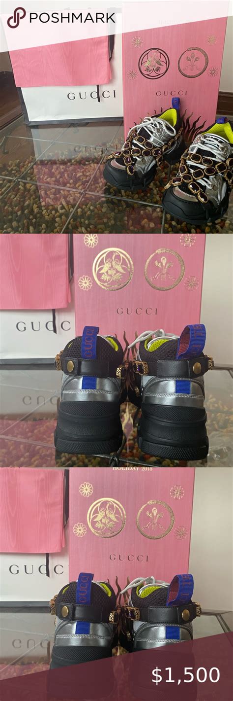 100 Authentic Gucci Flashtrek Gym Shoes Gym Shoes Gucci Ted Baker