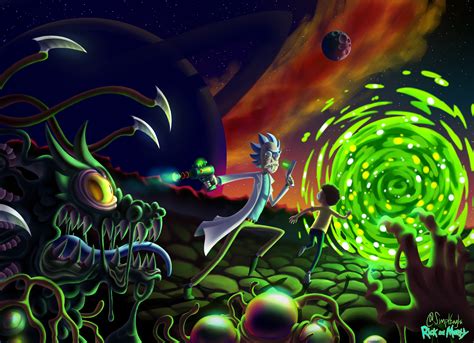 Rick And Morty 5k Fan Art Hd Tv Shows 4k Wallpapers Images