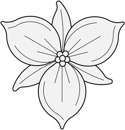 A series of flower drawings created for the 2019 inktober challenge! Trillium - Traceable Heraldic Art