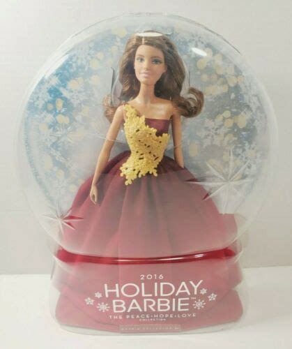 New 2016 Holiday Barbie The Peace Hope Love Collection Brunette Mattel Drd25 887961331431 Ebay