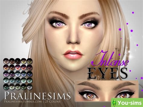 Скачать Набор линз Crystal Eyes от Pralinesims к Sims 4 You Sims