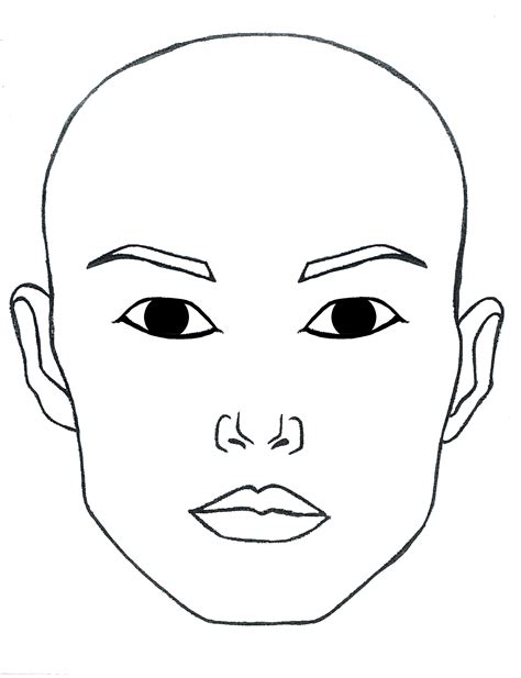 Face Template For Drawing