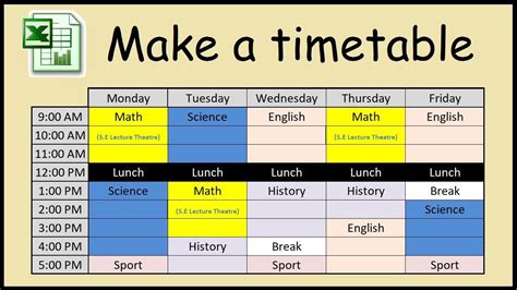 How To Create A Timetable In Microsoft Word Printable Templates