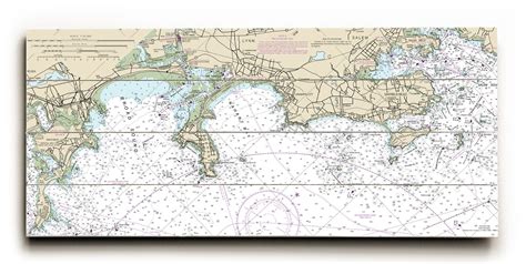 Ma Winthrop Nahant Marblehead Ma Nautical Chart Sign Exterior