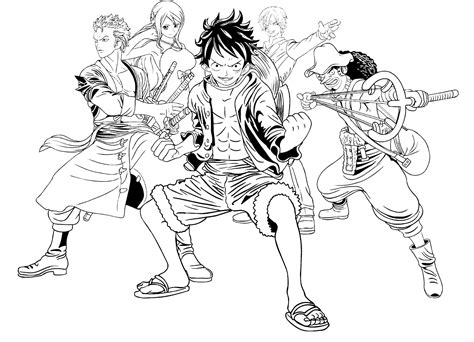 Coloriage Gratuit Manga One Piece