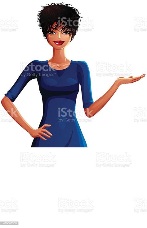 Beautiful Coquette Lady Illustration Upper Body Portrait Stock Illustration Download Image Now