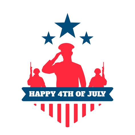 Military Happy 4th Of July  In Illustrator Svg   Eps Png