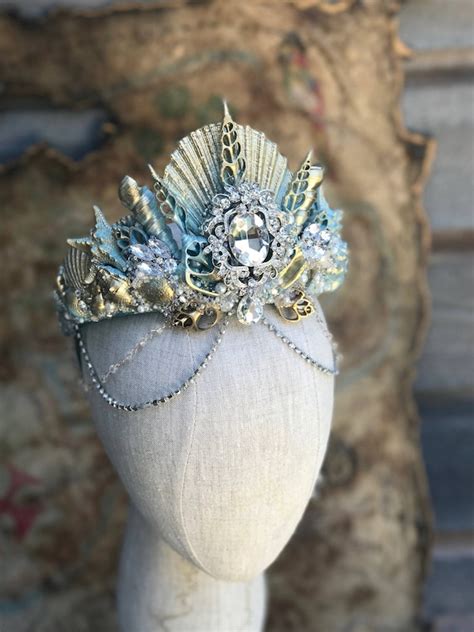Adult Mermaid Crown Mermaid Costume Accessory Seashell Etsy