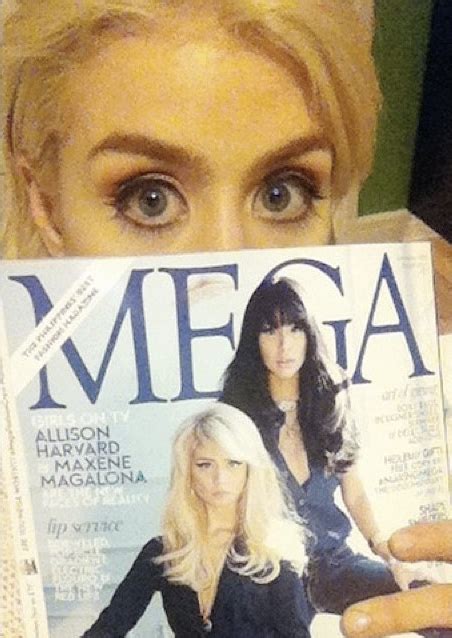 Allison With Her Cover On Mega Magazine Allison Harvard Photo