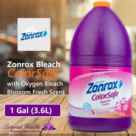 Zonrox Colorsafe Bleach 1 Gallon36l Blossom Fresh Scent Oxygen