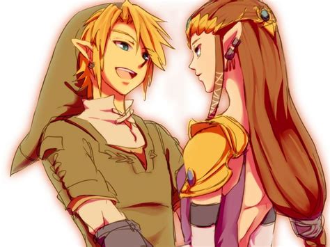 Princess Zelda Link The Legend Of Zelda Link And Zelda Kiss Legend Of Zelda Twilight Princess