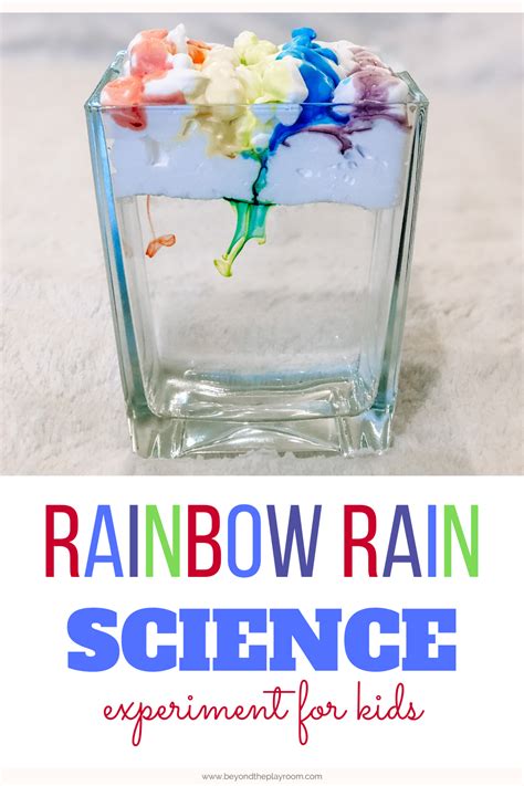 Rainbow Rain Science Experiment Science Experiments Kids Easy