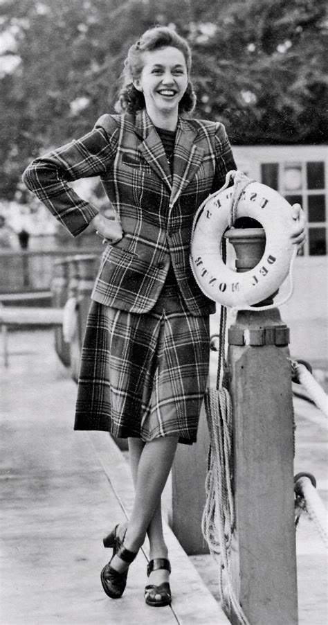 Pin By 1930s 1940s Women S Fashion On 1940s Suits 1940s