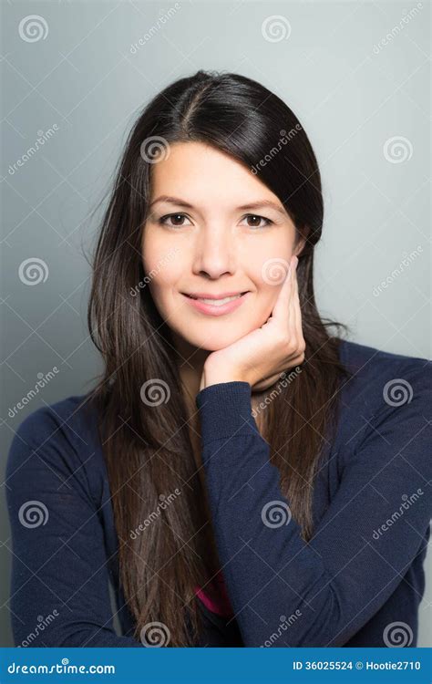 Beautiful Woman With A Lovely Warm Smile Stock Photo Image Of Smiling