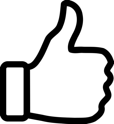 Download Black Thumbs Up Emoji Png Png And  Base