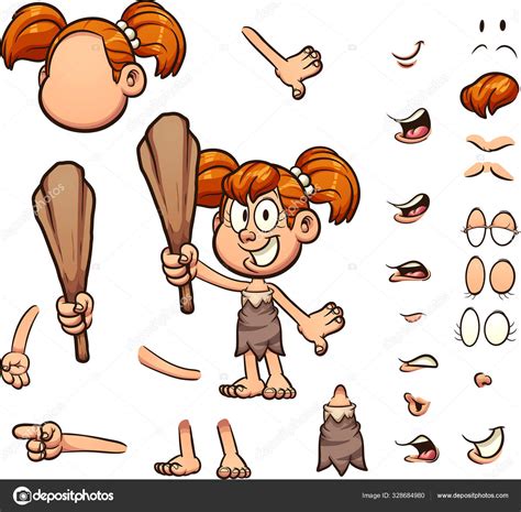 Cave Girl Stock Vector Image By ©memoangeles 328684980