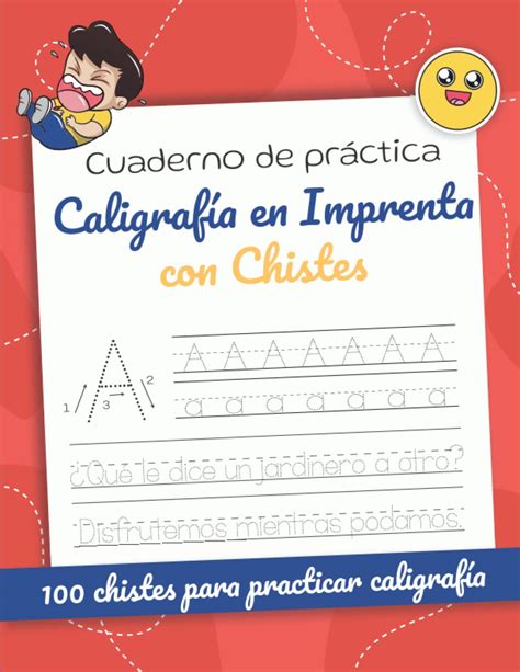 Buy Cuaderno De Práctica De Caligrafía En Letra Imprenta Con Chistes