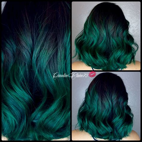 Emerald Green Hair Emerald Green Hair Green Hair Dye Dark Green Hair