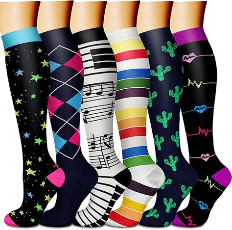 Amazon Com Charmking Compression Socks For Women Men Pairs