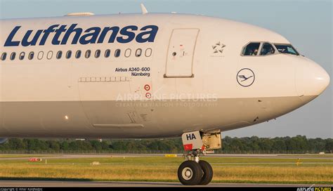 D Aiha Lufthansa Airbus A340 600 At Munich Photo Id 917502