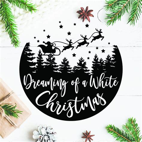 Dreaming Of A White Christmas Svg Christmas Svg Christmas Image 1