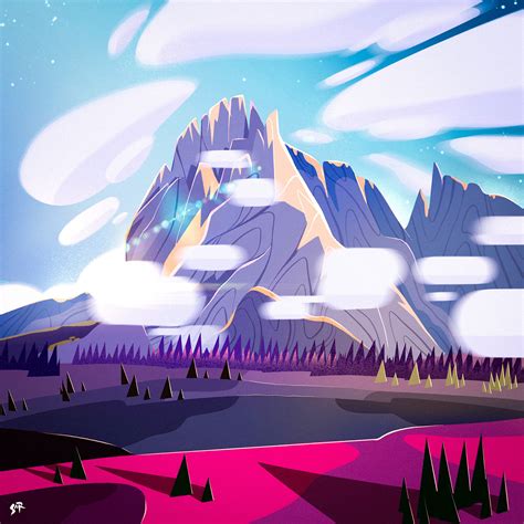 Illustration 2d Landscapes And Characters On Behance