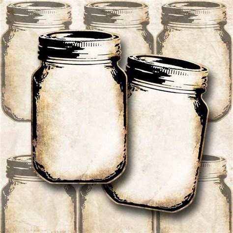 You can download the compressed zip file by clicking here or you. Digital Tags Antique Paper Mason Jar Tags Gift Tags ...